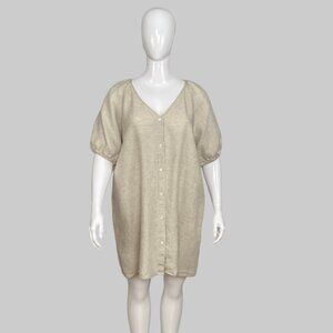 Wilfred short sleeve linen dress